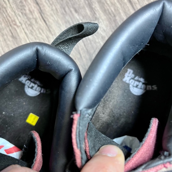 *Dr Marten | Maelly Lace Up Canvas Padded Collar Boot in Cherry Red Size 7 - Picture 6 of 15